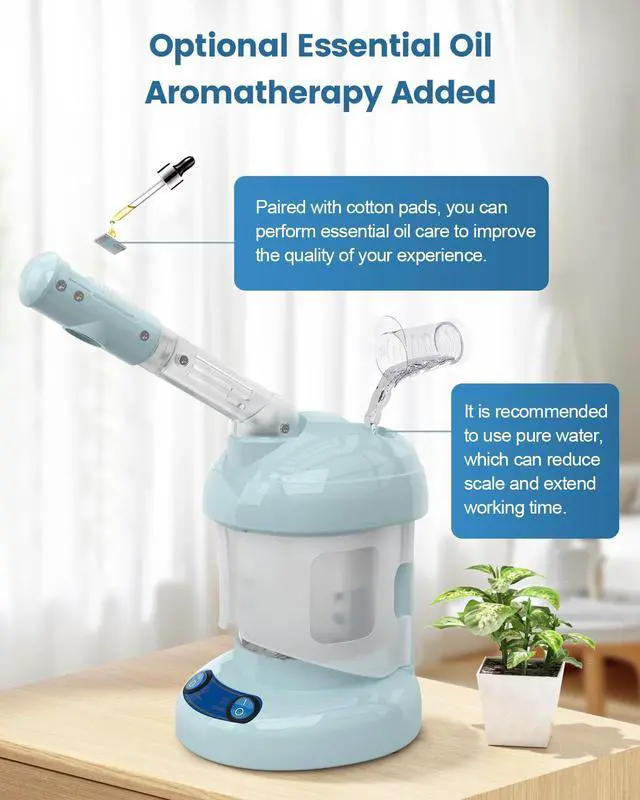 Alt view image 4 of 6 - Facial Steamer -Nano Ionic Face Steamer for Deep Cleaning