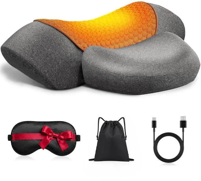 Main image of Cordless Heated Neck Massager Pillow for Pain Relief Deep Tissue
