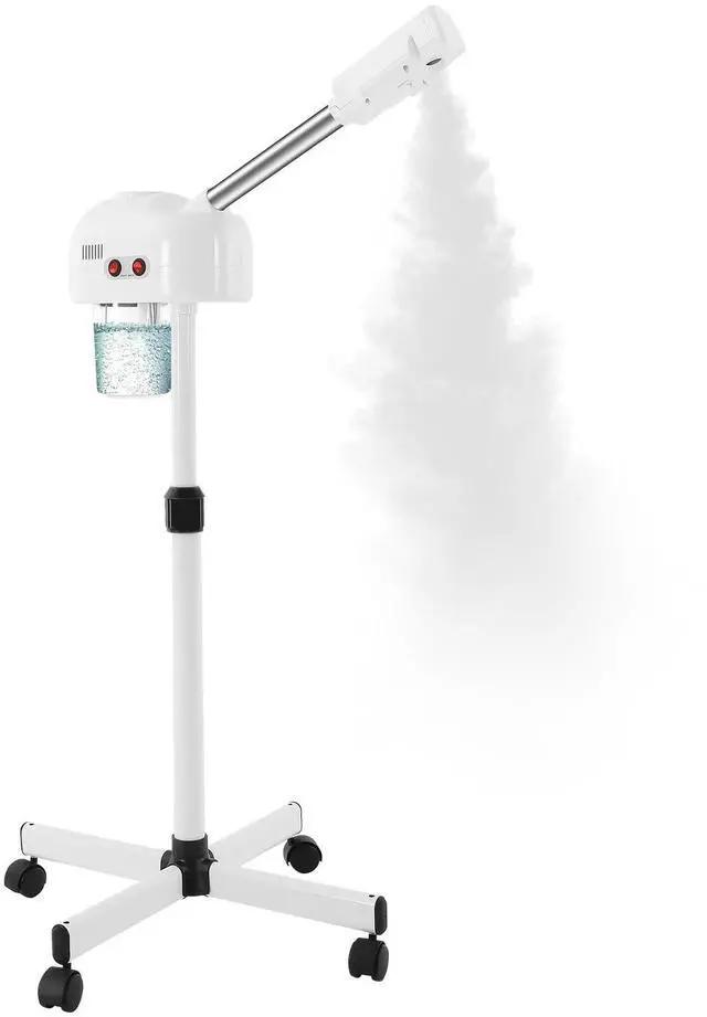 Main image of Professional Ozone Facial Steamer on Wheels, Adjustable Height, 360° Rotatable Nozzle, for Home and Salon