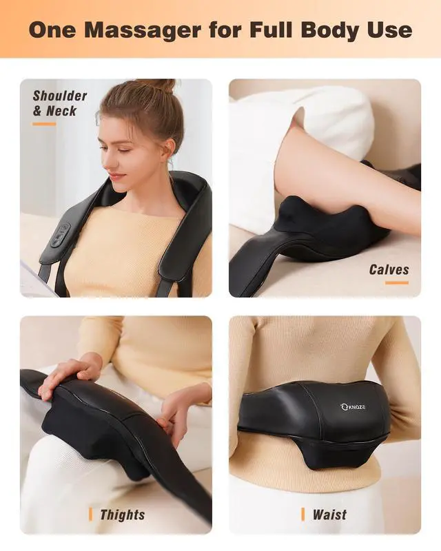 Alt view image 5 of 7 - Cordless Neck Massager for Pain Relief Deep Tissue with Heat