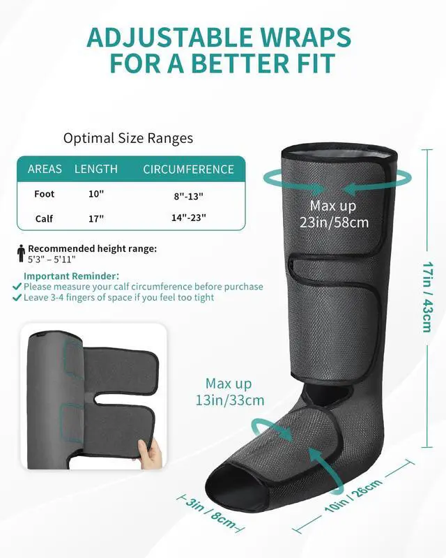 Alt view image 5 of 7 - Leg Compression Massager for Circulation and Relaxation