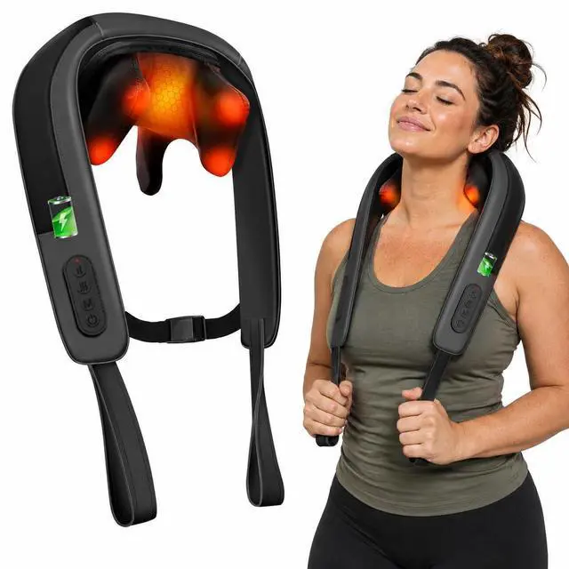 Main image of HSA Eligible Cordless Neck Massager with Heat, Larger Heating Area