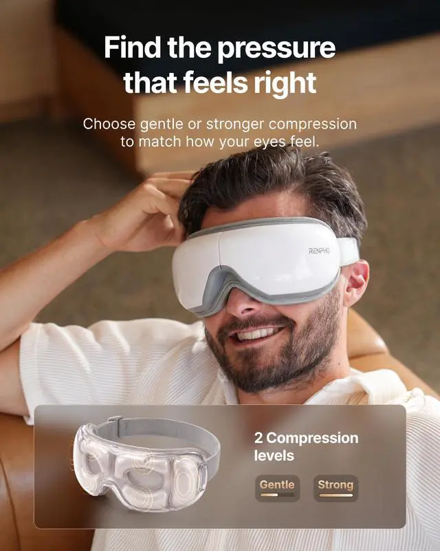 Alt view image 4 of 7 - Eyeris 1 Eye Massager with Heat, Heated Massage Eye Mask