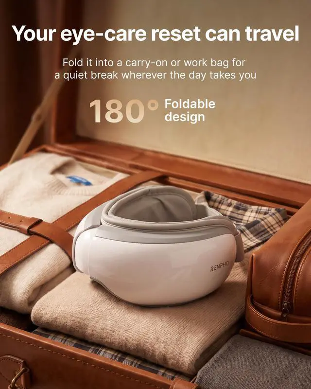 Alt view image 7 of 7 - Eyeris 1 Eye Massager with Heat, Heated Massage Eye Mask