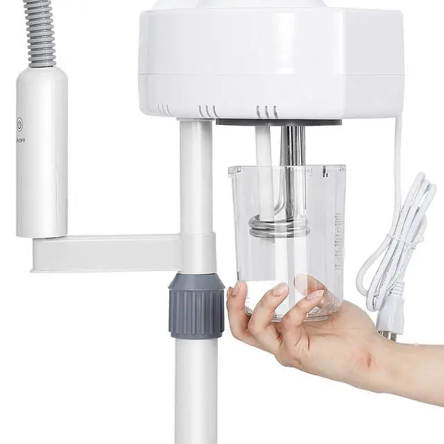 Alt view image 6 of 6 - 2 in 1 Facial Steamer 5X Magnifying Lamp - Hot Ozone Spa Machine, Mist Face Salon Beauty Skin Care Equipment