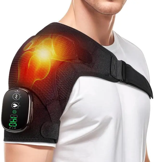 Main image of Cordless Shoulder Heating Pad with Massage, FSA Eligible Items List, Heated Shoulder Wrap Massager for Pain Relief Deep Tissue, Rotator Cuff Heating Pad, HSA Approved Products Only