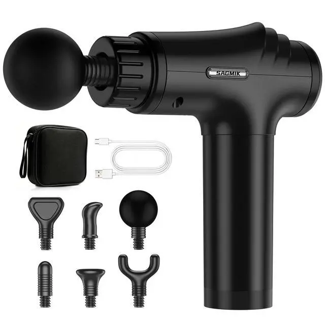 Main image of Massage Gun, 30 Speeds, 6 Heads, Quiet Deep Tissue Muscle Massager