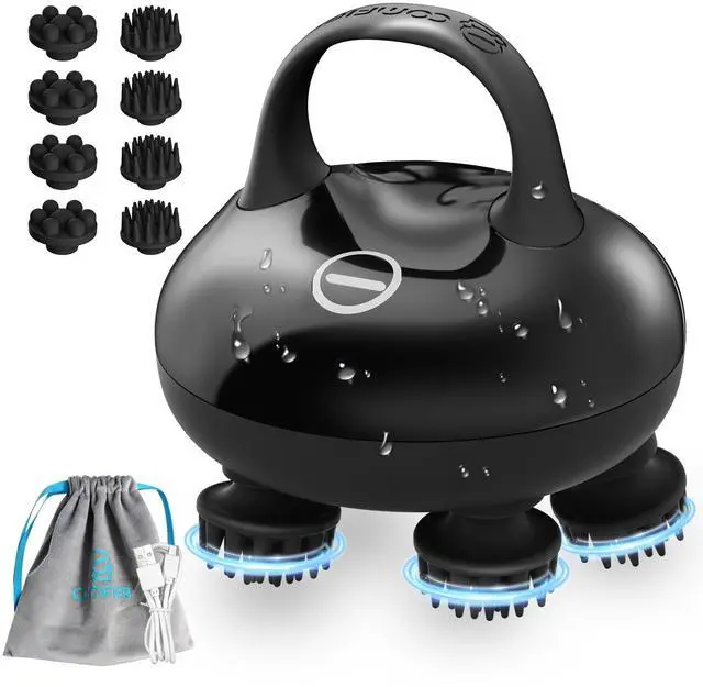 Main image of Cordless Head Massager Scalp Massager Hair Growth with 3 kneading Modes,Waterproof Hair Massage with 8 Claws for Deep Cleansing,Body Cat Head Scratcher,Gift for Women,Men