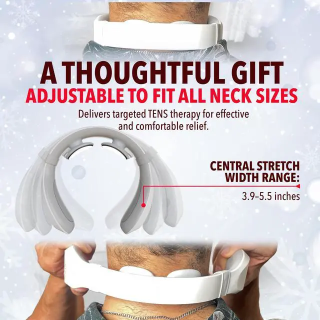 Alt view image 5 of 7 - Neck TENS Machine with Heat, Electric Neck Massager for Pain Relief, 15 Levels Deep Tissue Massage, Portable and Soothing, FSA-HSA Eligible