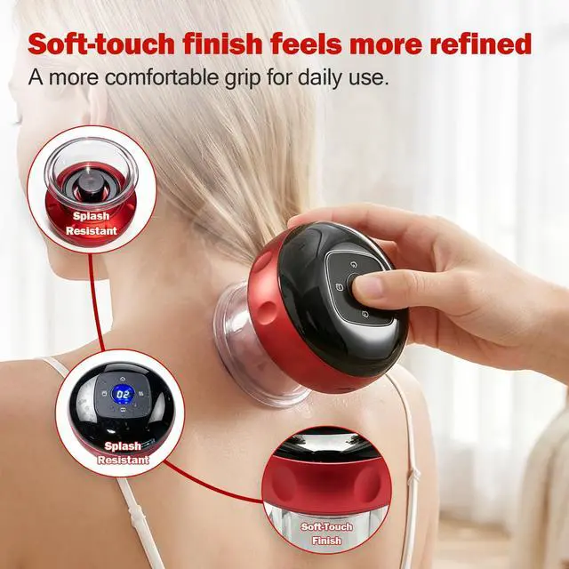 Alt view image 6 of 7 - Electric Cupping Device, Cordless Cupping Massager, 1 Pack