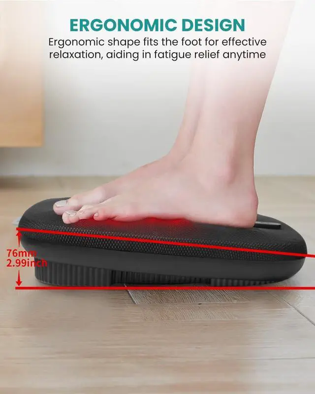 Alt view image 6 of 7 - Shiatsu Foot Massager with Heat, FSA Eligible Electric Kneading & Scraping Feet Massage Machine for Plantar Fasciitis Pain Relief, Home and Office Relax, HSA Eligible