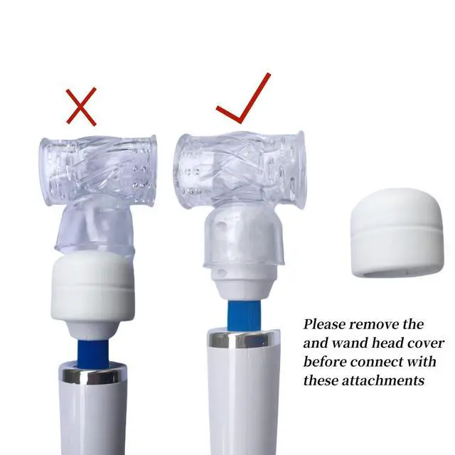 Alt view image 6 of 6 - 6X Massage Head Attachments Accessories Come with A Large Size Massager for Grown-ups Adjustable Speeds
