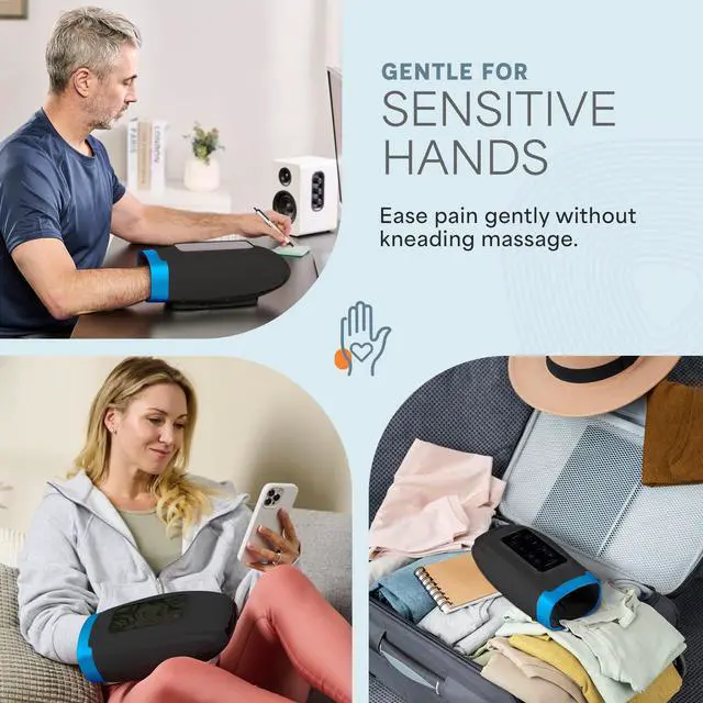 Alt view image 4 of 7 - Legra Hand Massager with Heat and Compression & Cordless Design