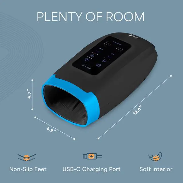 Alt view image 5 of 7 - Legra Hand Massager with Heat and Compression & Cordless Design