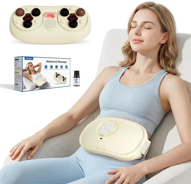 Main image of Electric Abdominal Massager - Belly Massager with Heat,Stomach Massager for Digestion Belly Cellulite Massage for Flattening Belly,Bloating,Constipation
