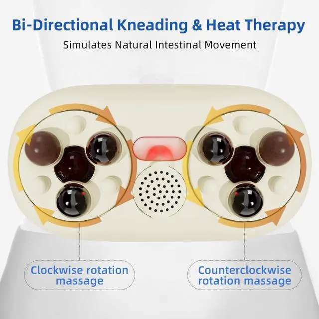 Alt view image 2 of 7 - Electric Abdominal Massager - Belly Massager with Heat,Stomach Massager for Digestion Belly Cellulite Massage for Flattening Belly,Bloating,Constipation