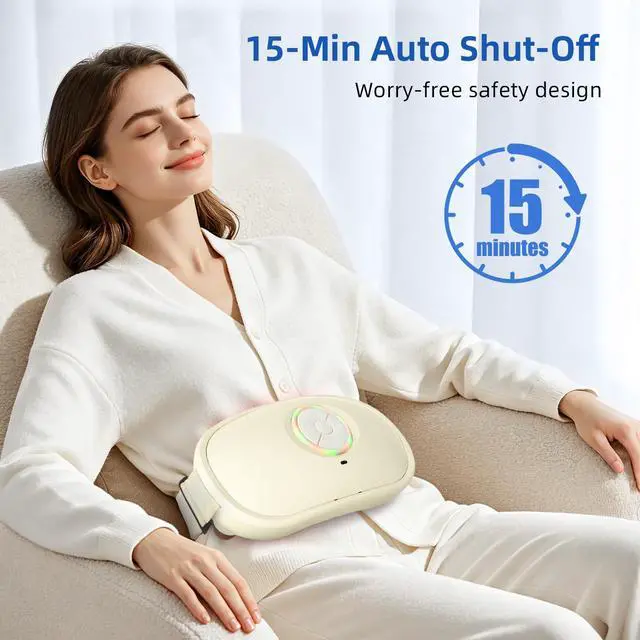 Alt view image 3 of 7 - Electric Abdominal Massager - Belly Massager with Heat,Stomach Massager for Digestion Belly Cellulite Massage for Flattening Belly,Bloating,Constipation