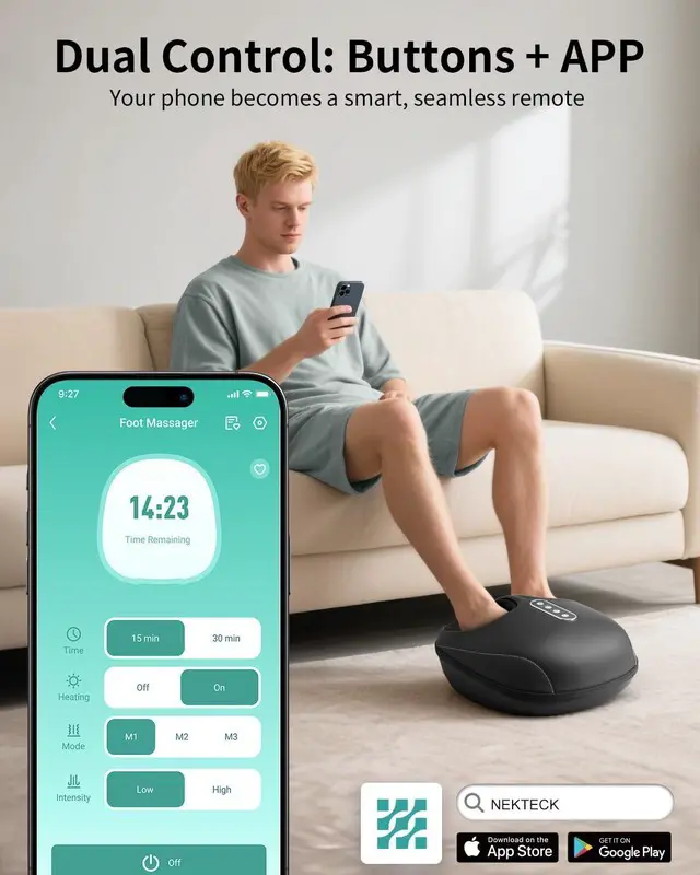Alt view image 6 of 7 - Foot Massager with Remote APP Control, HSA Eligible FSA