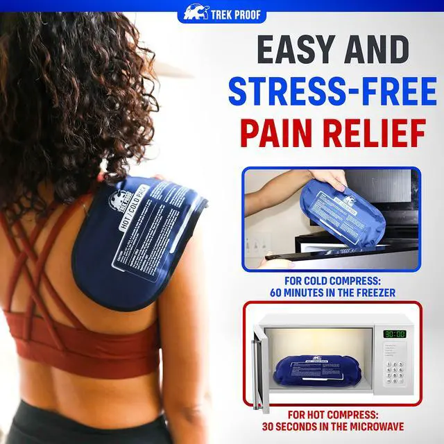 Alt view image 6 of 7 - Ice Packs for Injuries Reusable (3-Piece Set) Hot and Cold Ice Pack Therapy Gel Wrap Support Supports Recovery, Joint and Muscle Pain Knees, Back & More (3 Piece Set - Classic)