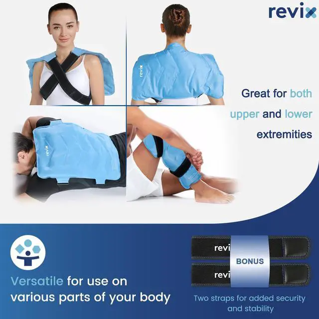 Alt view image 6 of 7 - XXL Full Back Ice Pack Wrap, Large Gel Packs for Injuries Reusable