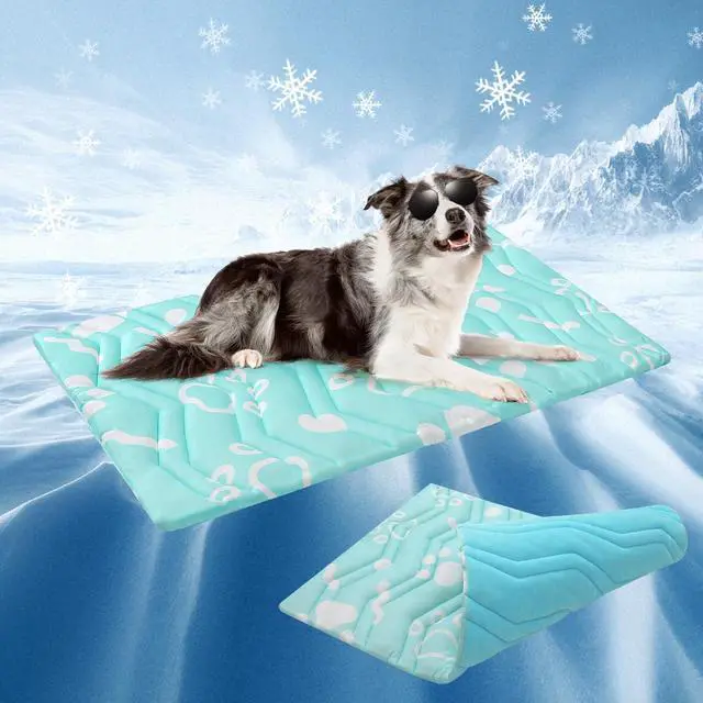 Main image of Upgrade Dog Cooling Mat Extra Large, Reversible Self-Cooling Mat for Dogs, Thicken Pet Ice Cool Pad Blanket for Summer Kennel Sofa Bed Floor Car Seat, Machine Washable&Foldable, 48"x28"