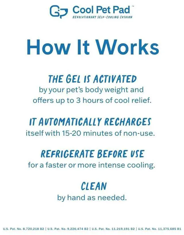 Alt view image 4 of 6 - Cool Pet Pad - Large, Iced Latte - Self-Cooling, Pressure Activated Mat for Dogs & Cats from 46-80 lbs - Non-Toxic Gel, No Water Needed