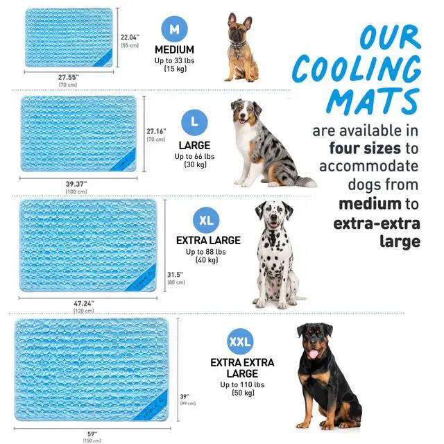 Alt view image 4 of 7 - Dog Cooling Mat, Indoor & Outdoor, Large Self Cooling Pad