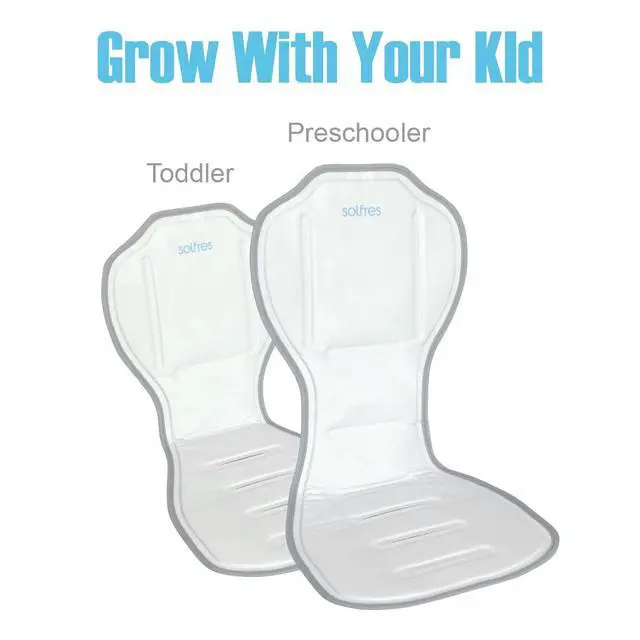 Alt view image 4 of 7 - Hydro Gel Car Seat Cooler Mat for Baby. No Refrigeration Needed. Carseat and Stroller Cooling Pad Cushion Liner with Breathable 3D Mesh Anti-Slip Back. for Kids Toddlers 12-48 Months