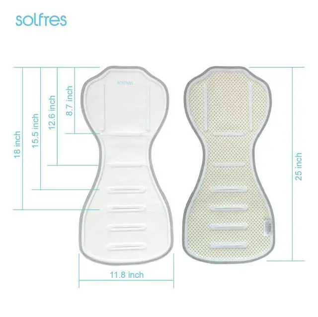 Alt view image 6 of 7 - Hydro Gel Car Seat Cooler Mat for Baby. No Refrigeration Needed. Carseat and Stroller Cooling Pad Cushion Liner with Breathable 3D Mesh Anti-Slip Back. for Kids Toddlers 12-48 Months