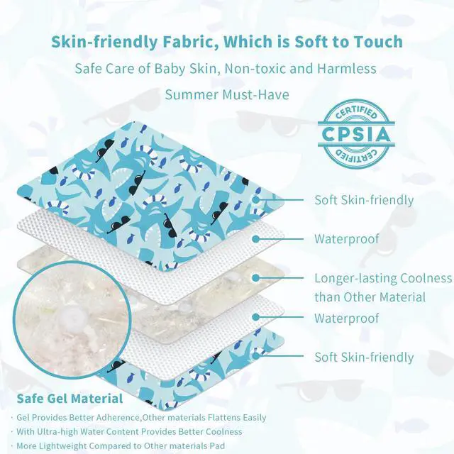 Alt view image 3 of 6 - Gel Car Seat Cooling Pad for Baby