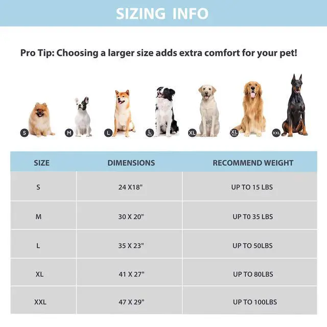 Alt view image 5 of 7 - Dog Cooling Mat for Large Dogs 35"x23" Orthopedic Memory Foam Pad for Summer, Hot Weather & Joint Relief | Washable, Non-Slip Crate Mat for Senior Dogs, Travel & Home (Grey)