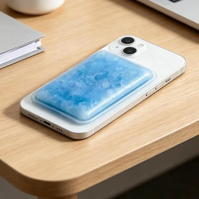 Alt view image 2 of 7 - Cooling Pad for Phone,Reusable Long Lasting Soft Portable - Phone Back Cooling Pad,for Outdoor Vlog Home Travel Office Camping Walking Commuting