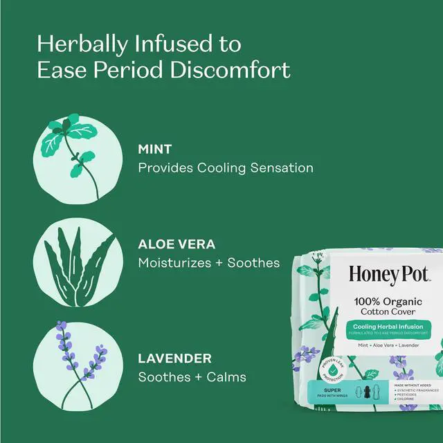 Alt view image 3 of 7 - - Cooling Herbal - Super - Pads for Women