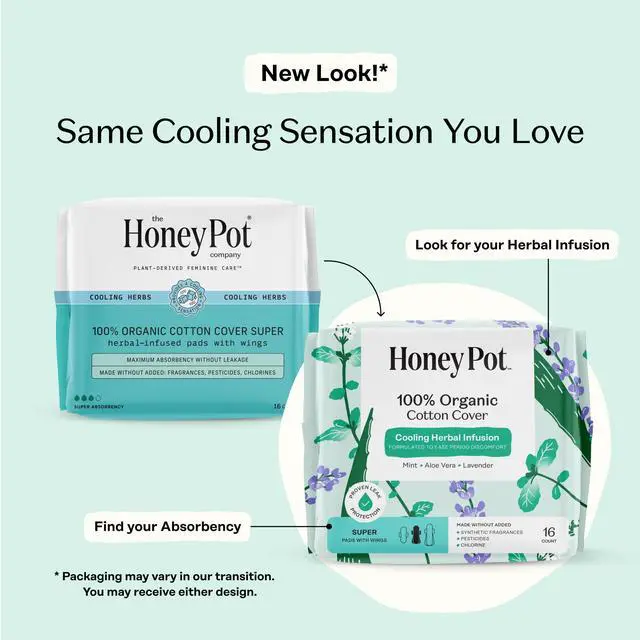 Alt view image 2 of 7 - - Cooling Herbal - Super - Pads for Women