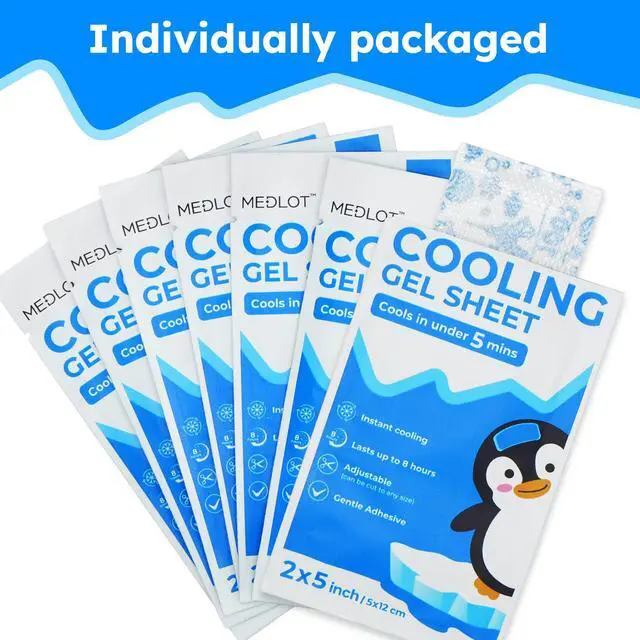 Alt view image 7 of 7 - Fever Patch for Kids, 22 Sheets, Cooling Patches for Hot Weather