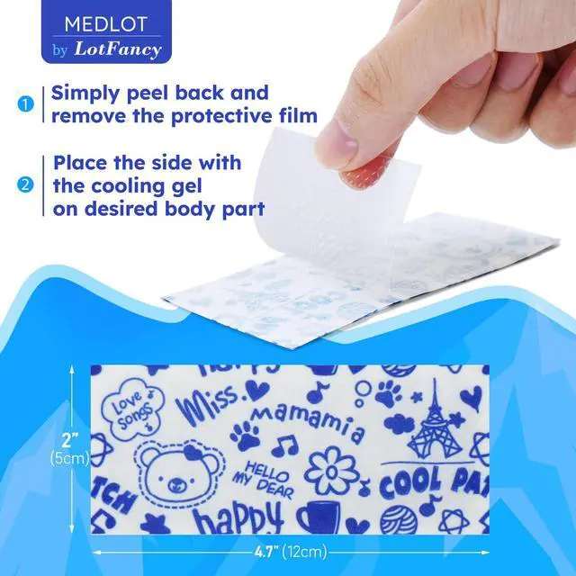 Alt view image 2 of 7 - Fever Patch for Kids, 22 Sheets, Cooling Patches for Hot Weather