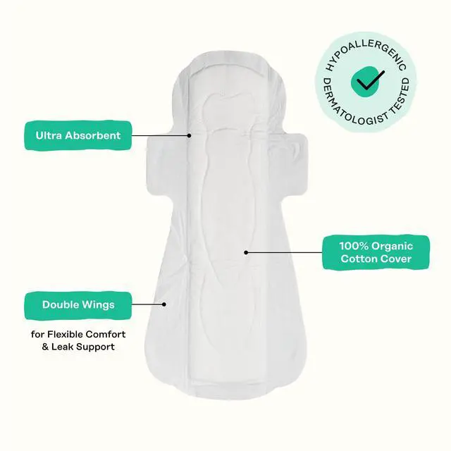 Alt view image 5 of 7 - - Cooling Herbal - Overnight - Pads for Women