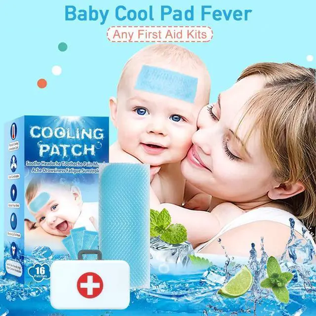 Alt view image 3 of 7 - 16 Sheets Baby Cool Pads for Kids Fever Discomfort and Pain Relief