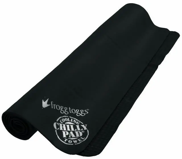 Main image of Chilly Pad, Instant Cooling Towel, Long Lasting, Reusable, Sports and Outdoors Neck Towel 33x13, Black
