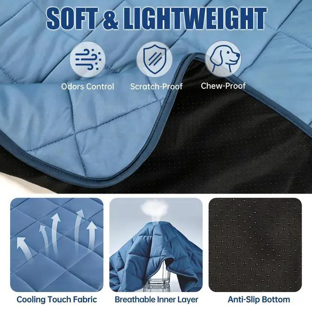 Alt view image 3 of 7 - Pet Dog Cooling Pillow Mat,Large Dog Cooling Pillow Pad,Cool Blanket Large