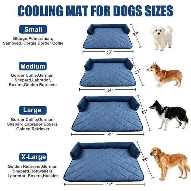 Alt view image 4 of 7 - Pet Dog Cooling Pillow Mat,Large Dog Cooling Pillow Pad,Cool Blanket Large