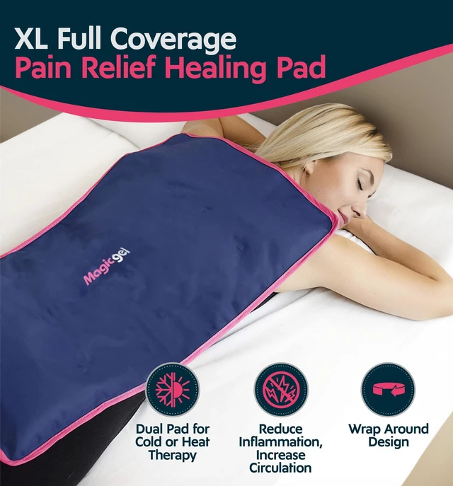 Alt view image 2 of 7 - Extra Large & Reusable Ice Pack (15 x 23.5 inches, XL) for Maximum Back and Full Body Pain Relief from Injuries, Swelling, Bruises, Sprains | Ice Blanket for Sleeping & Physical Therapy | By Magic Gel
