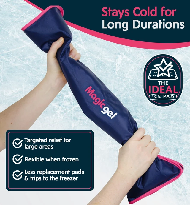 Alt view image 4 of 7 - Extra Large & Reusable Ice Pack (15 x 23.5 inches, XL) for Maximum Back and Full Body Pain Relief from Injuries, Swelling, Bruises, Sprains | Ice Blanket for Sleeping & Physical Therapy | By Magic Gel