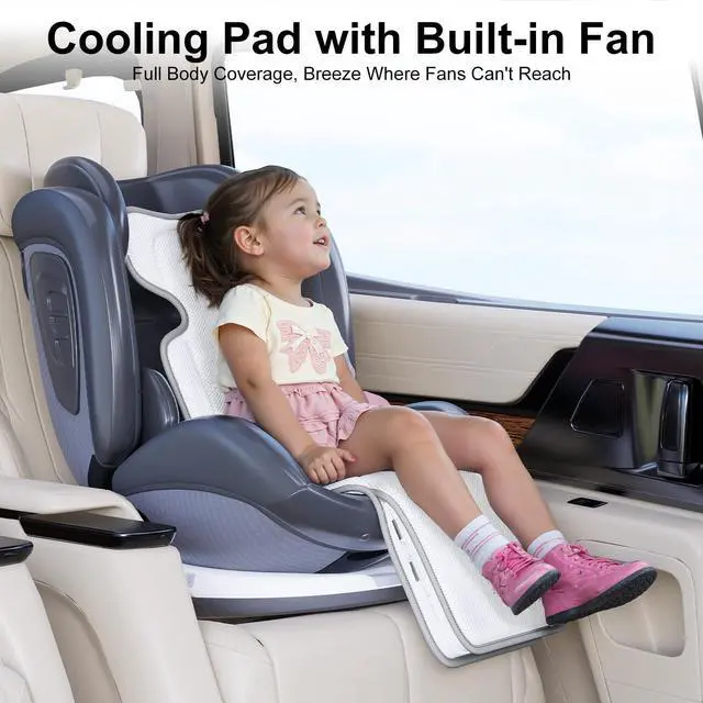 Alt view image 2 of 6 - Baby Stroller Cooling Pad, 3D Breathable Carseat Cooling Pad