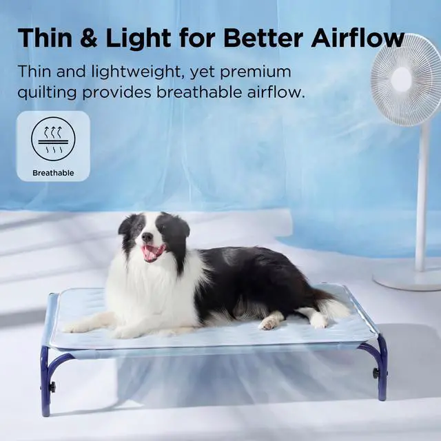 Alt view image 3 of 7 - Cooling Mat for Large Dogs,Washable Breathable QMax>0.4 Cool Fiber