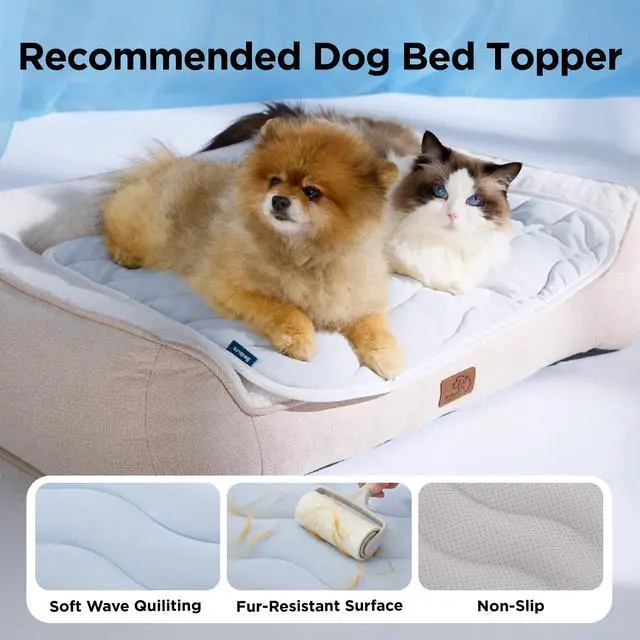 Alt view image 6 of 7 - Cooling Mat for Large Dogs,Washable Breathable QMax>0.4 Cool Fiber