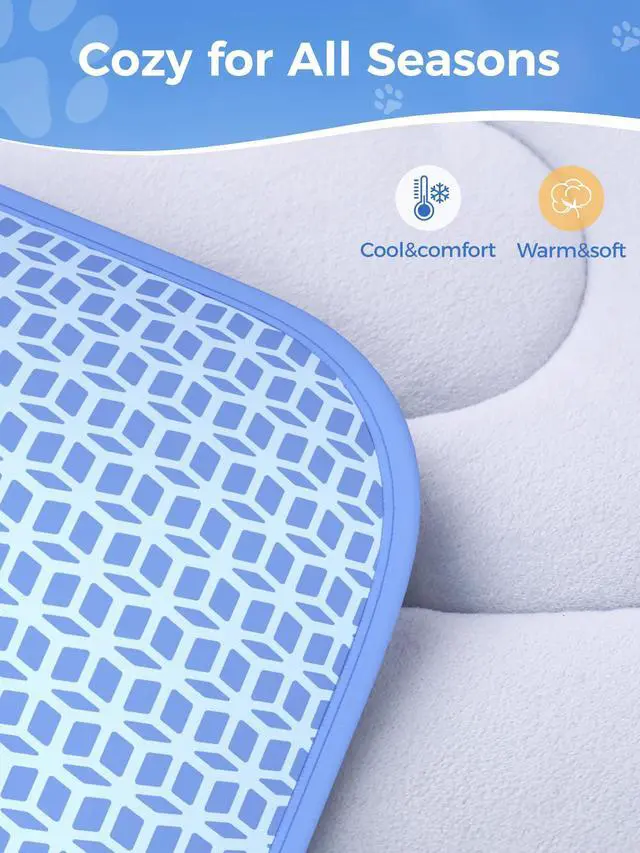 Alt view image 5 of 7 - Thick PCM Dog Cooling Mat 44x32in, Color-Changing&Arc-Chill 3.0 Tech