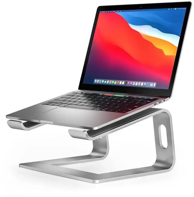 Main image of Full Aluminum Laptop Stand, Stable Support to 22 lbs, Silver