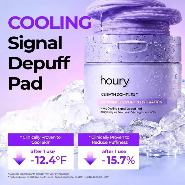 Alt view image 2 of 7 - Cooling Signal Depuff Toner Pad - Color Changing Face Pads for Morning Puffiness & Redness Relief with 10 Types of Hyaluronic Acid, Caffeine & Panthenol, Korean Skincare 60 Pads (1 Pack)