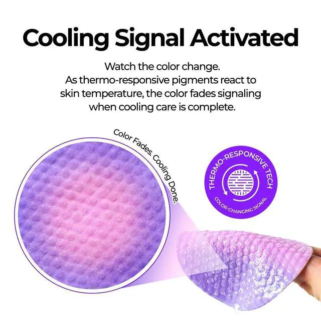 Alt view image 5 of 7 - Cooling Signal Depuff Toner Pad - Color Changing Face Pads for Morning Puffiness & Redness Relief with 10 Types of Hyaluronic Acid, Caffeine & Panthenol, Korean Skincare 60 Pads (1 Pack)